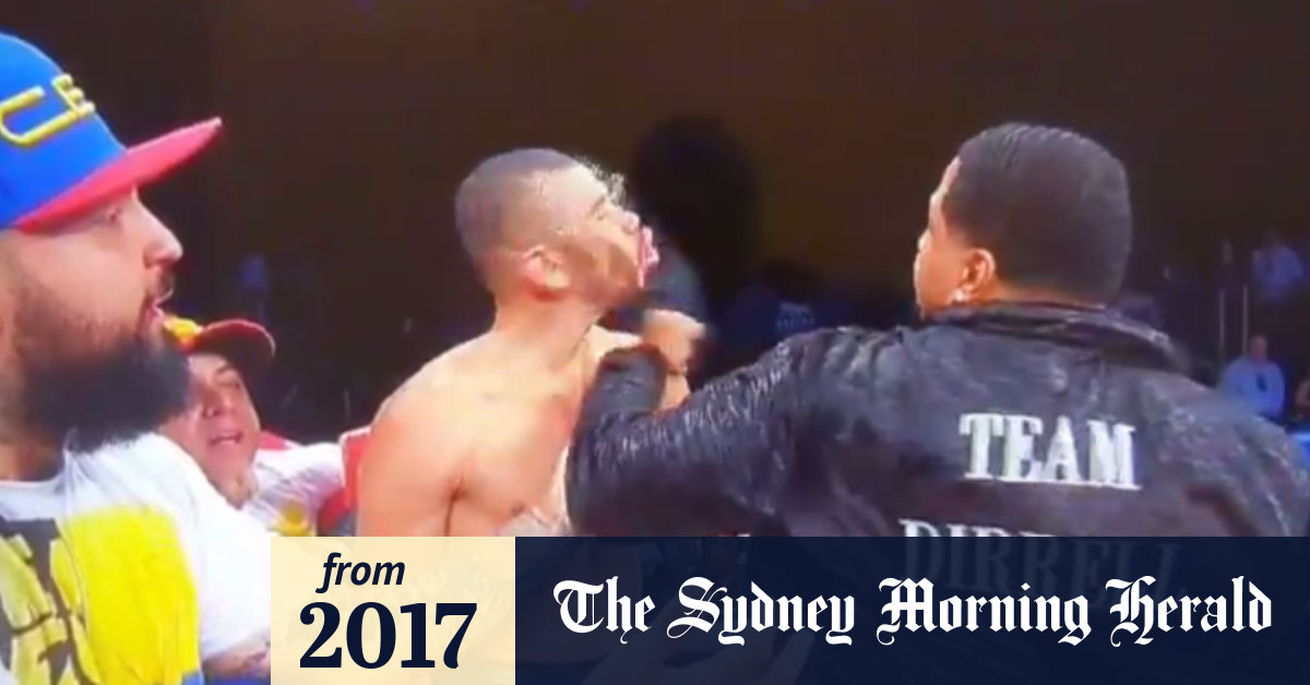 Trainer throws coward punch combination on boxer after IBF bout